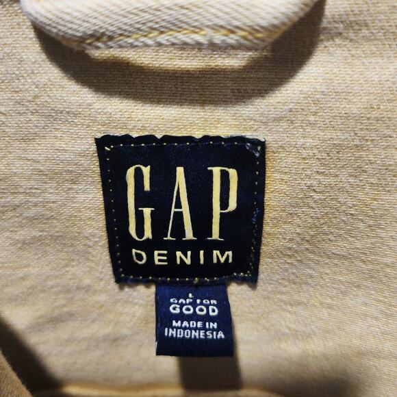 His Mercies Are New Every Morning Custom Upcycled Yellow Jean Jacket, Women's L - Picture 5 of 6